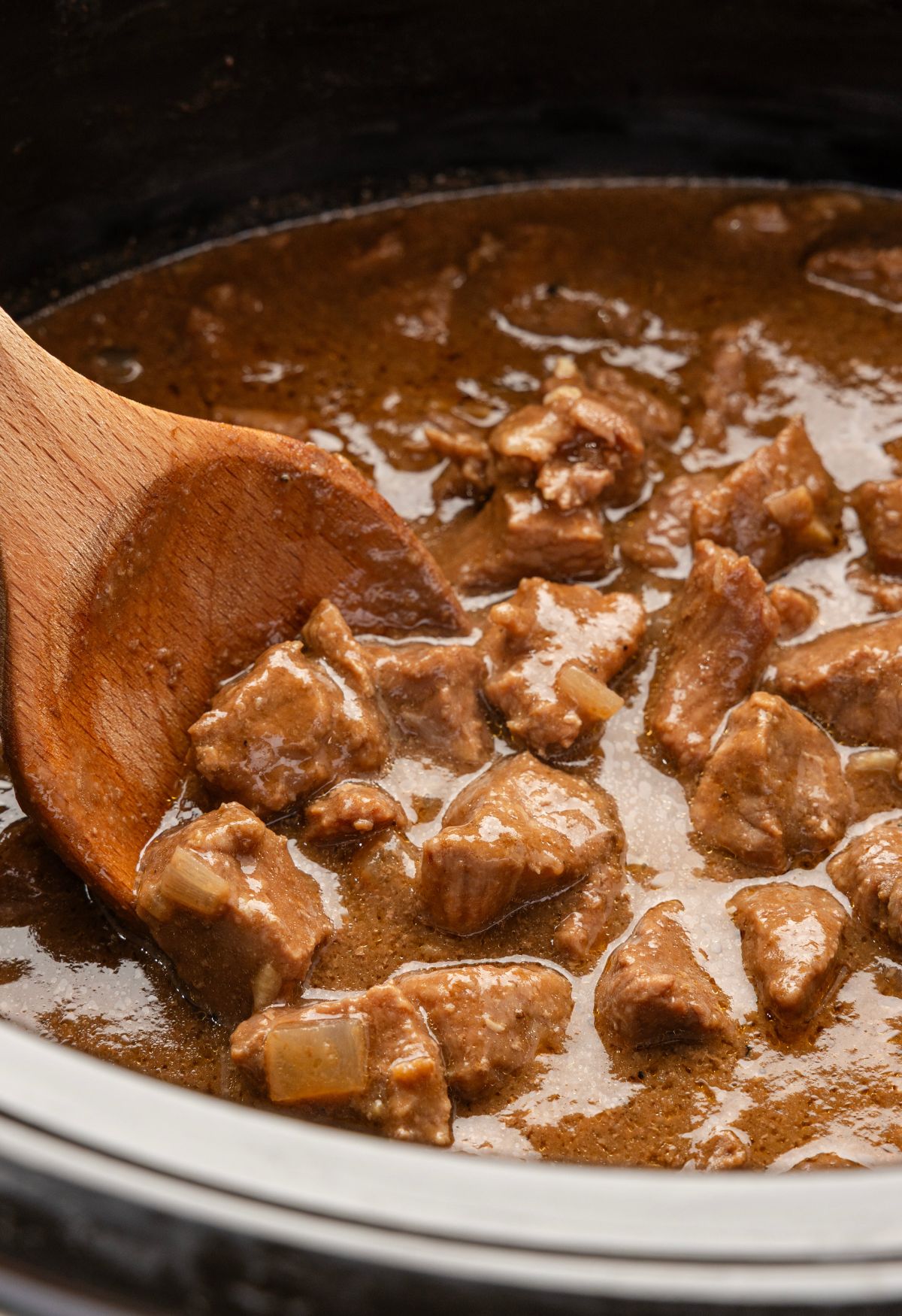 Slow Cooker Beef Tips and Gravy